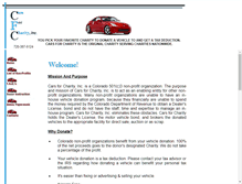 Tablet Screenshot of carsforcharity.net